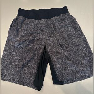 lululemon athletica Black and Gray Athletic Shorts